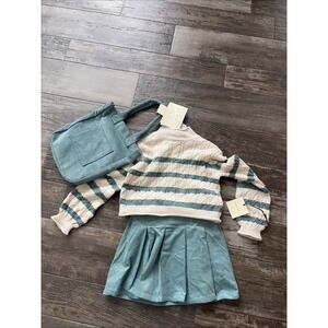 Cynthia Rowley Girls Gift  Winter Holiday Top,Skirt,Bag(purse) Set NEW‎ Size 5/6